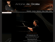 Tablet Screenshot of antoine-de-grolee.com